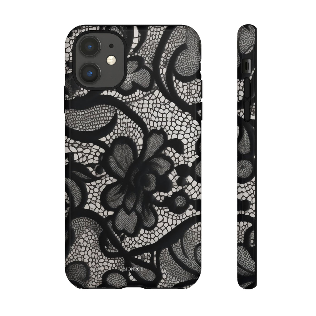 Black Floral Vintage Case