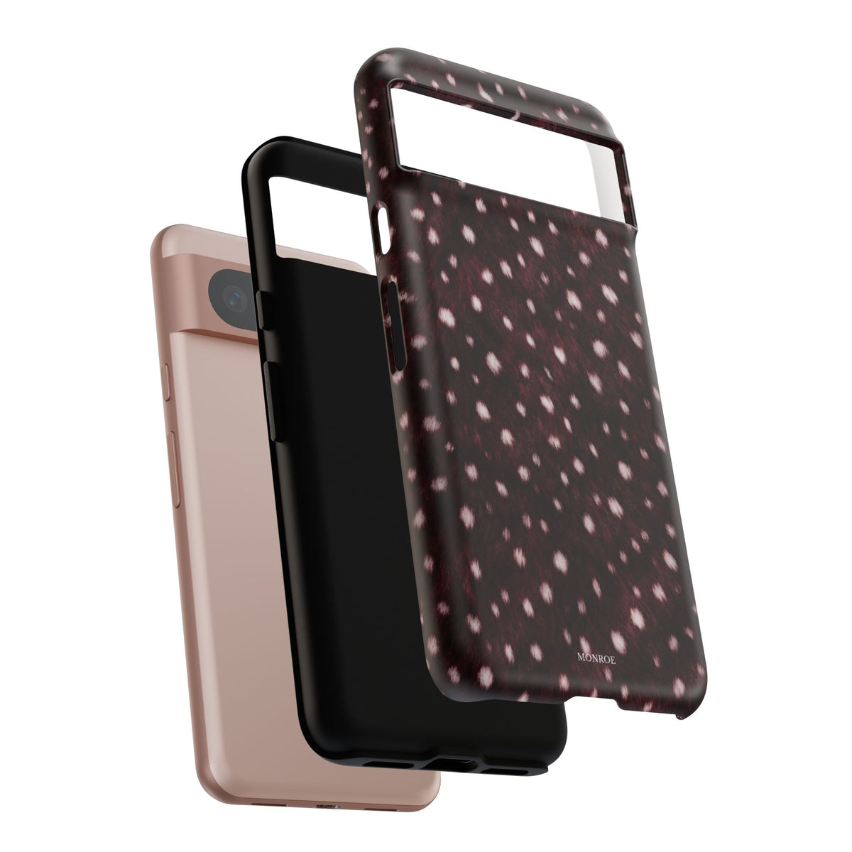 Burgundy Spotted Fur Tough Case