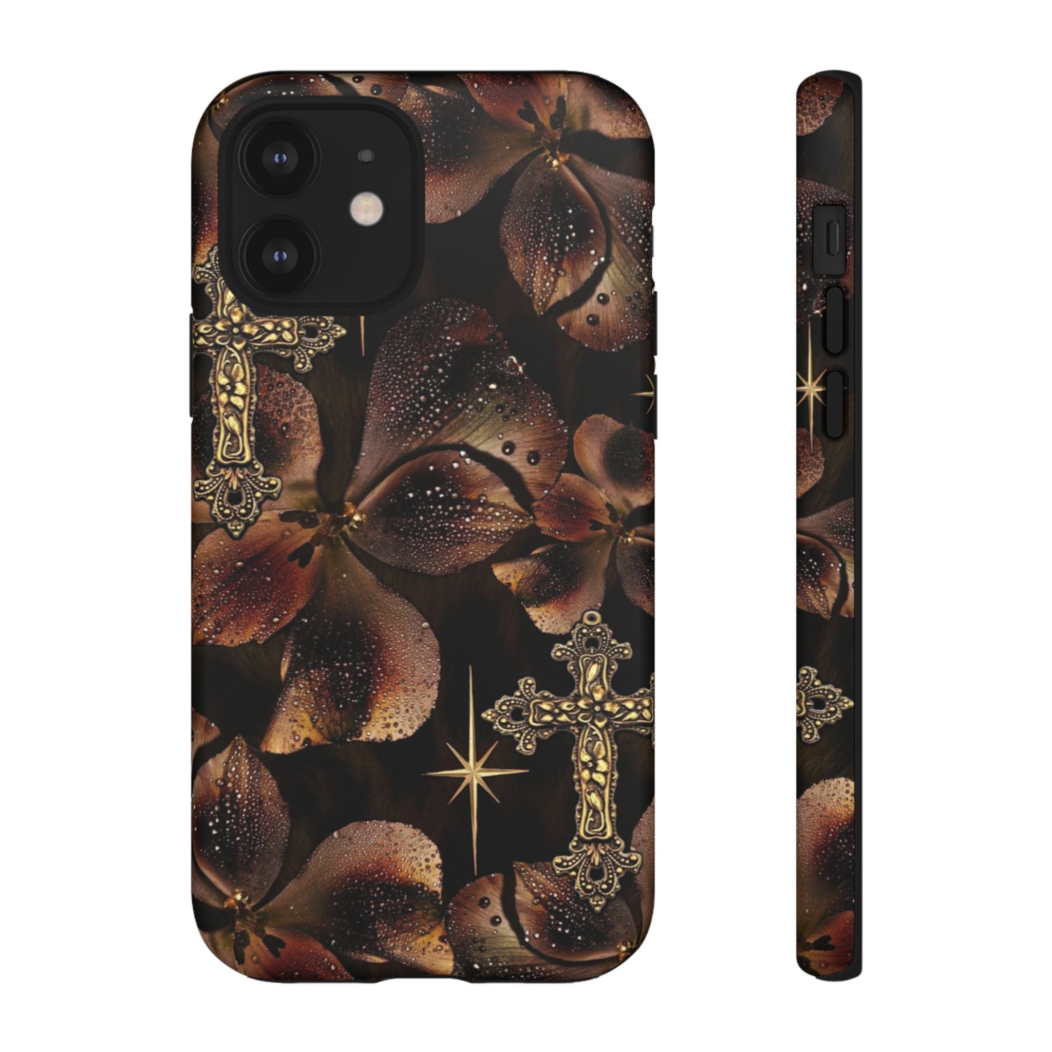 Floral Cross Pattern Tough Case