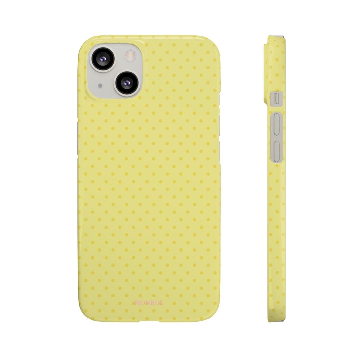 Yellow Polka Dot Snap Phone Case