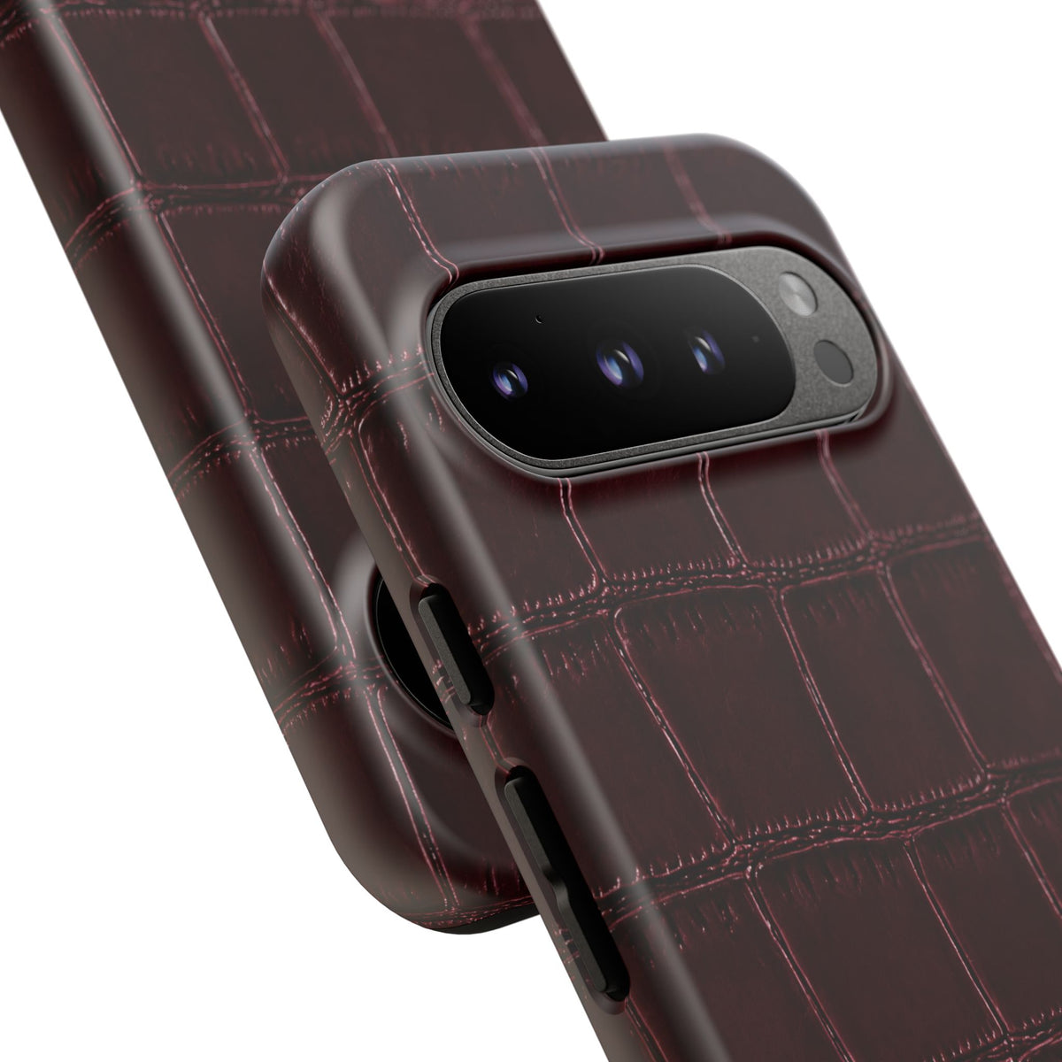 Burgundy Croc Tough Case
