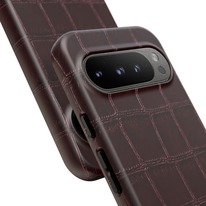 Burgundy Croc Tough Case