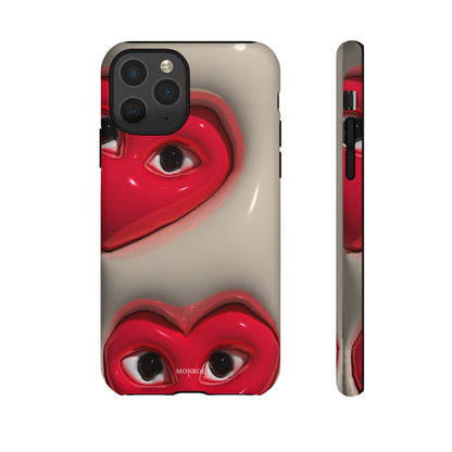 Red Heart Eyes Tough Case