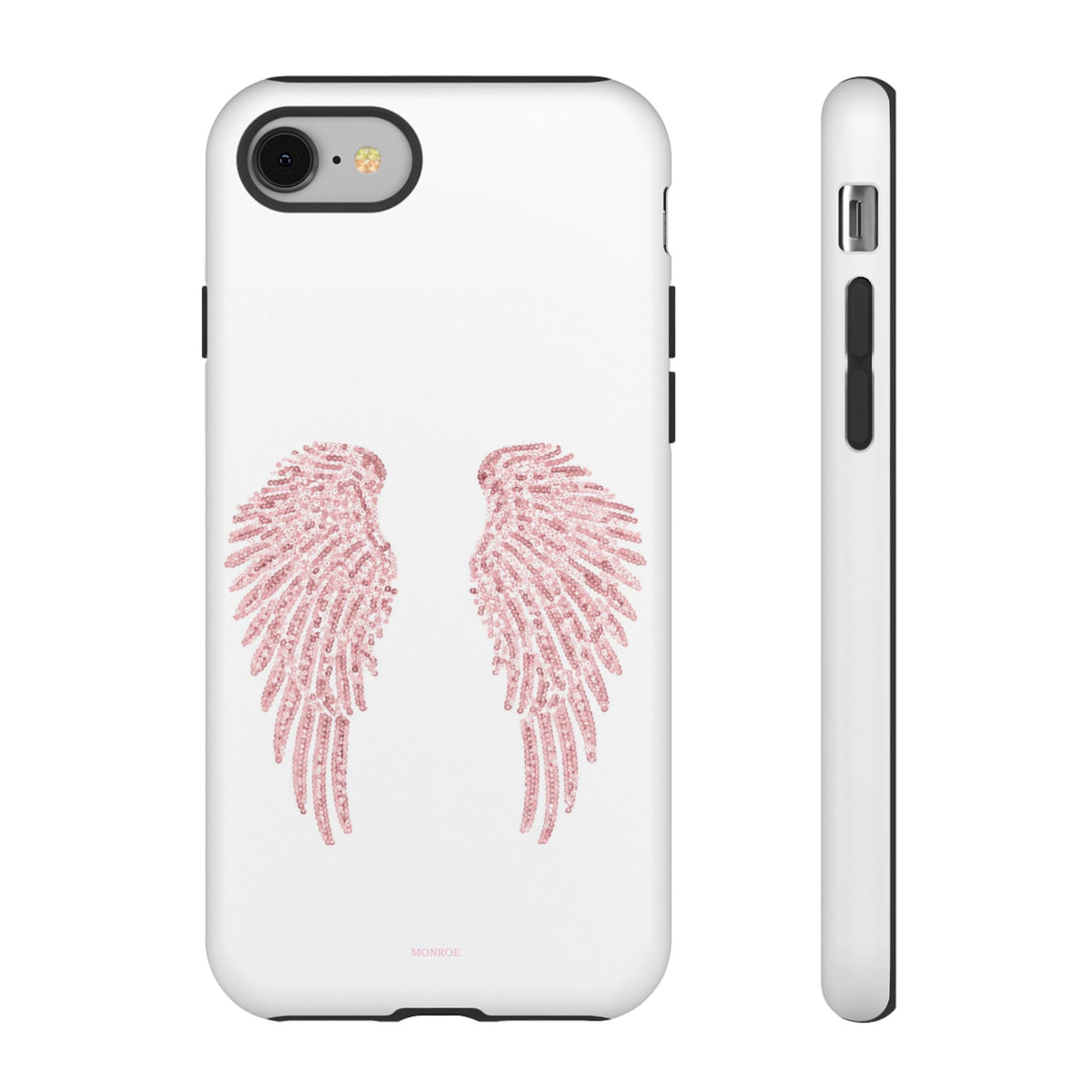 White & Pink Wings Tough Case