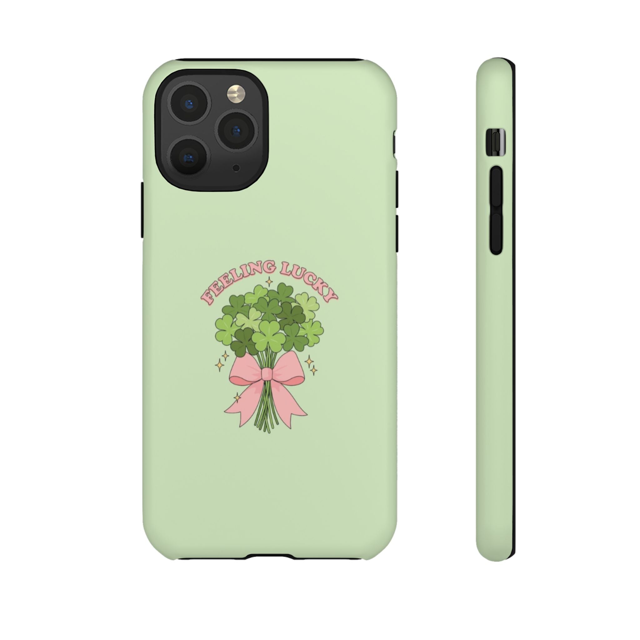 ‘Feeling Lucky' Clover Bouquet Tough Phone Case