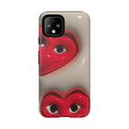 3D Hearts Phone Case