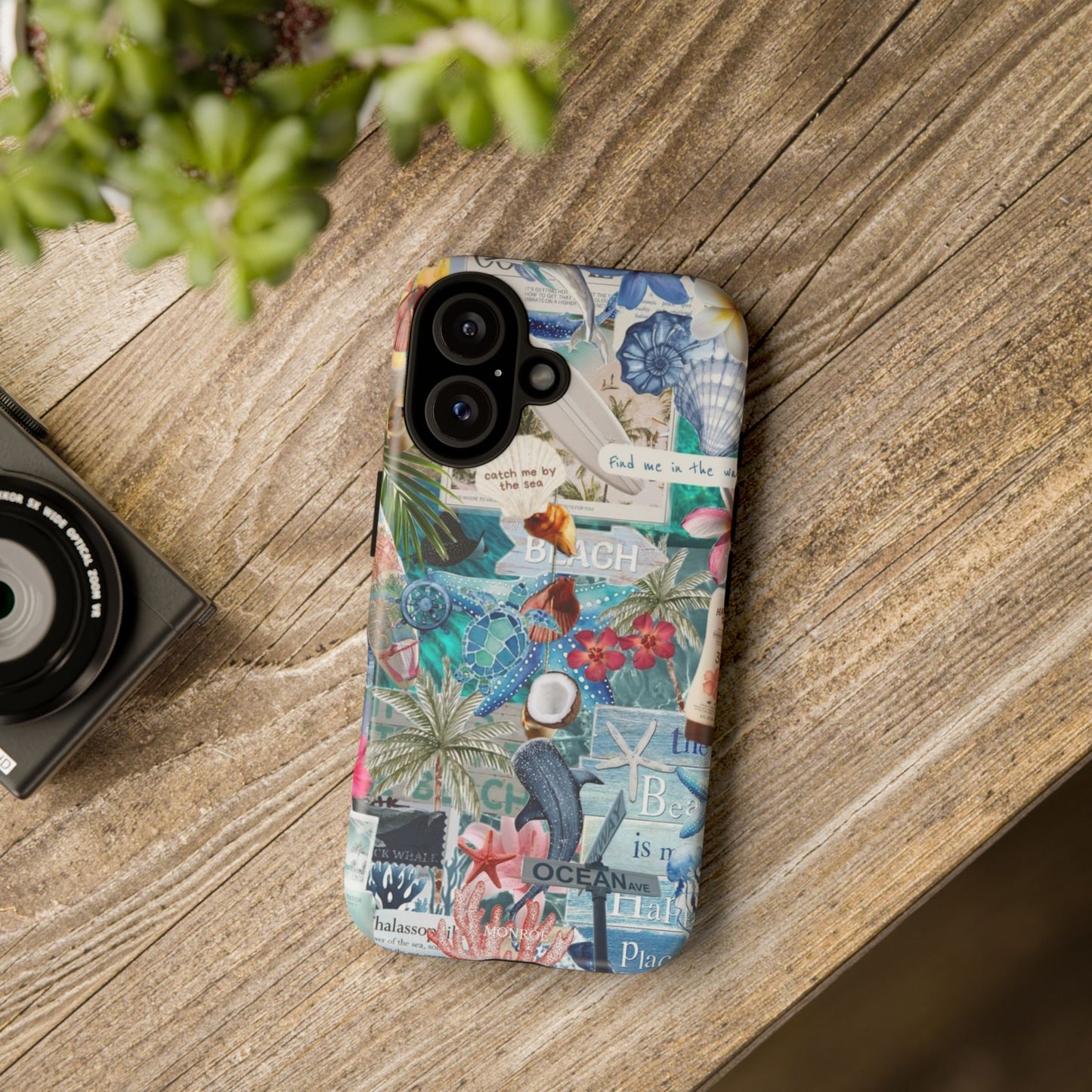 Tropical Beach Collage Tough Case