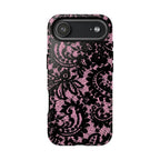 Pink Lace Pattern Tough Phone Case