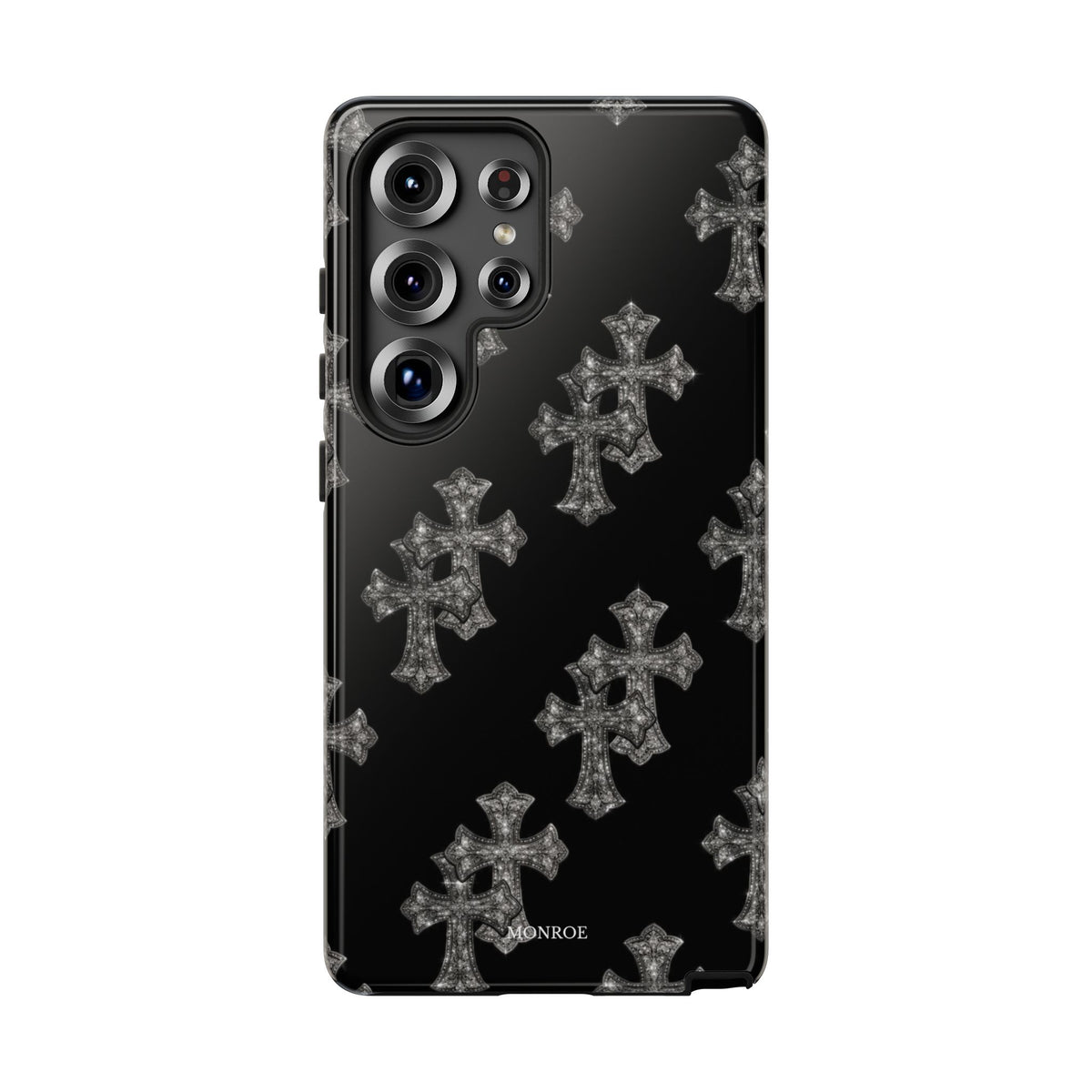 Black Crystal Cross Tough Case