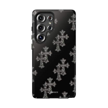 Black Crystal Cross Tough Case