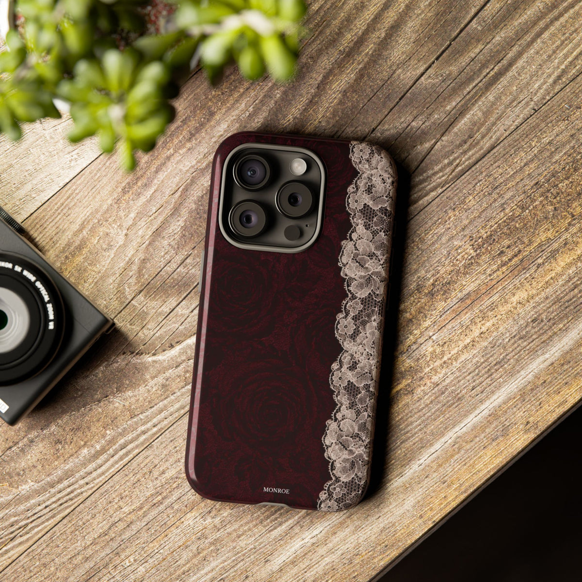 Burgundy Rose Tough Case