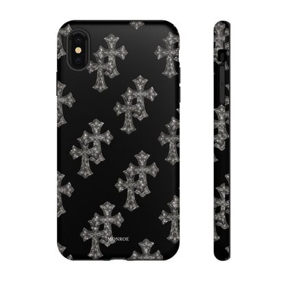 Black Crystal Cross Tough Case