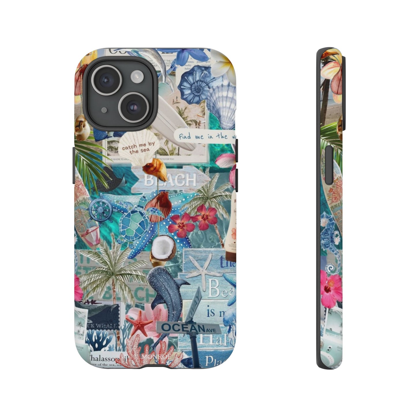 Tropical Beach Collage Tough Case