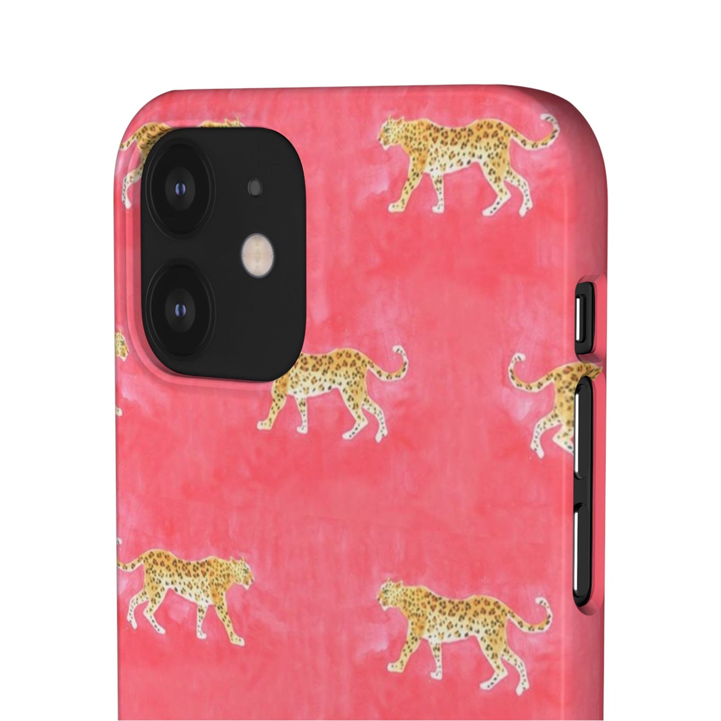 Pink Watercolor Leopard Case