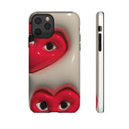 3D Hearts Phone Case