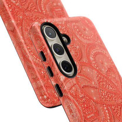 Coral Lace Tough Case
