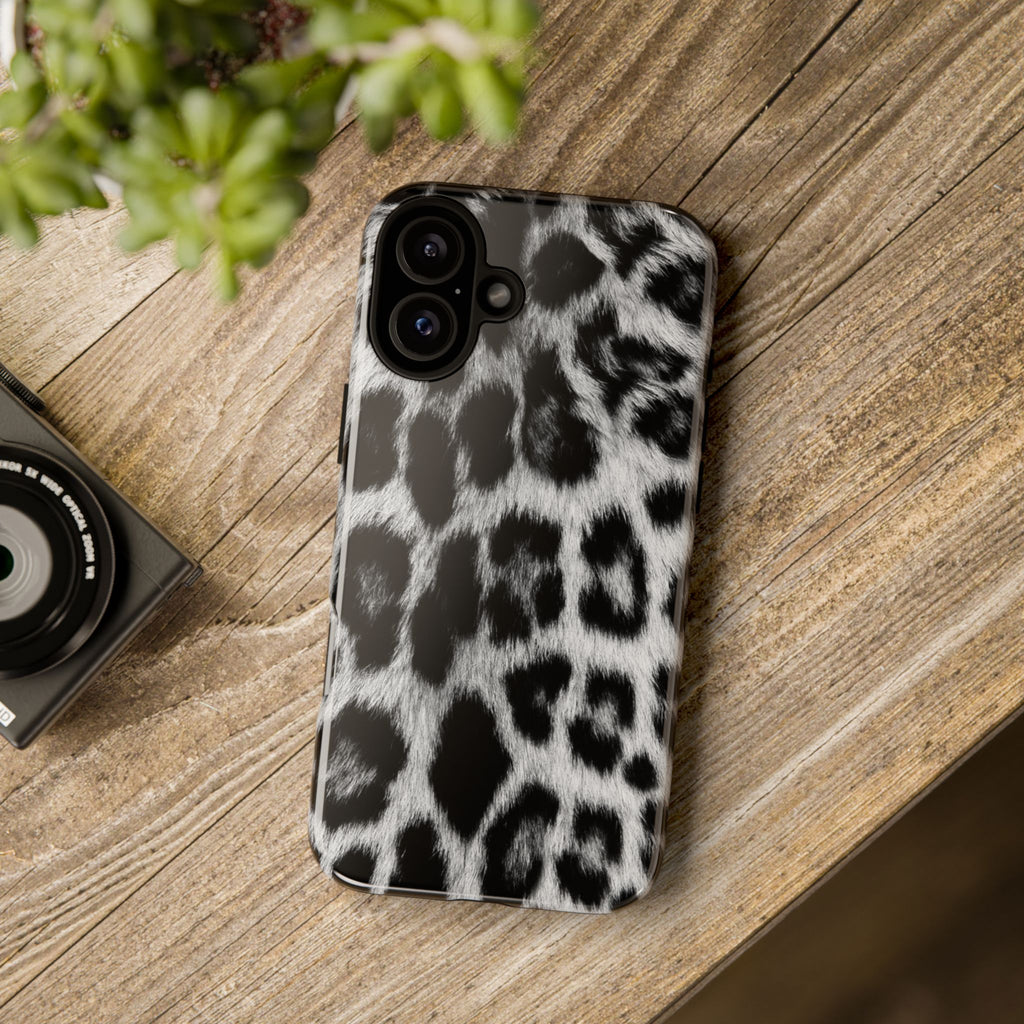 B&W Leopard Phone Case