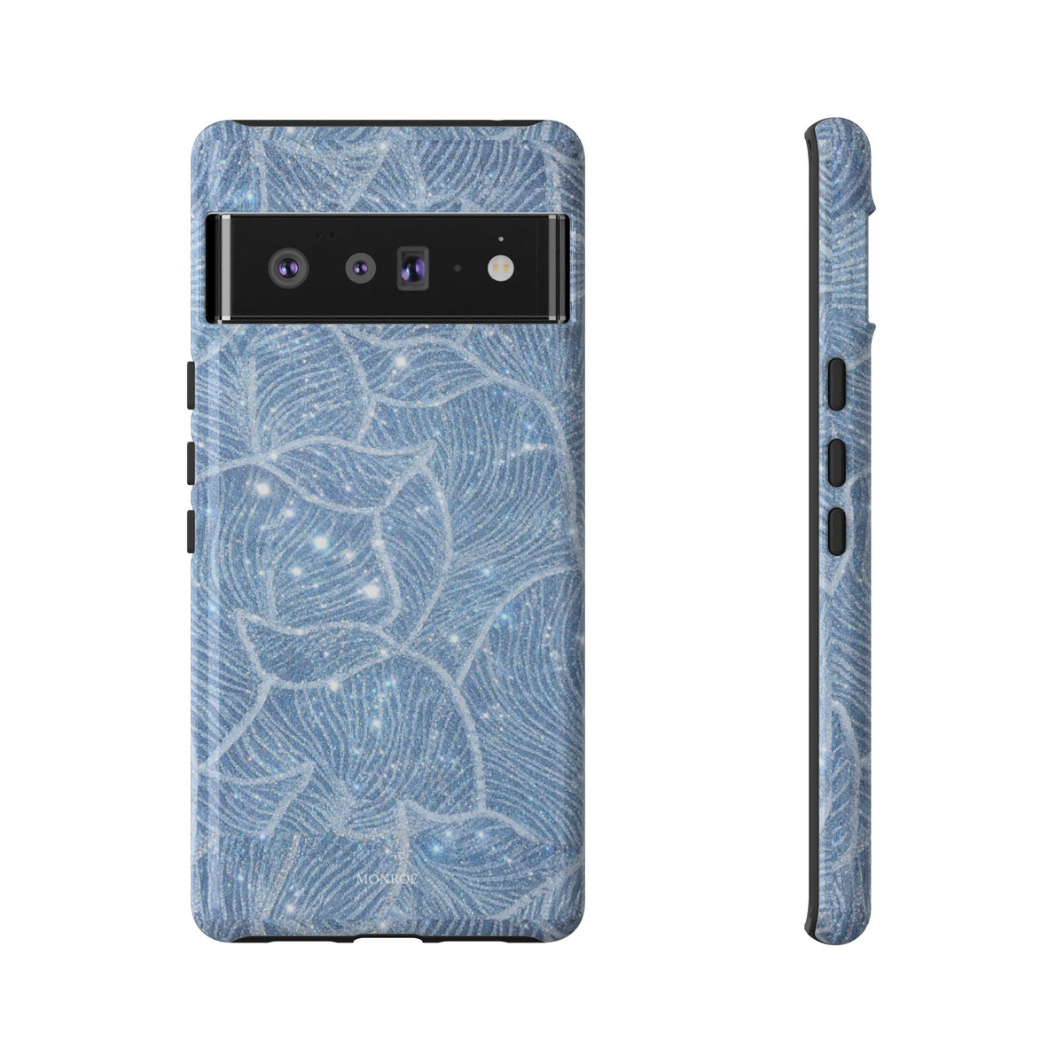 Glacier Blue Floral Tough Case