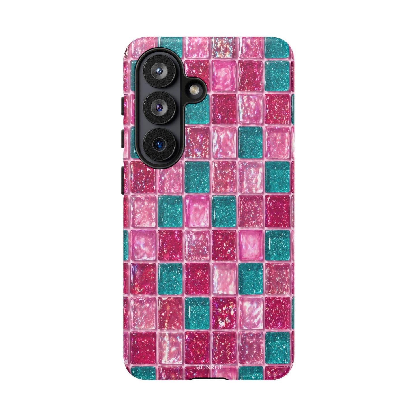 Pink Teal Mosaic Tough Case