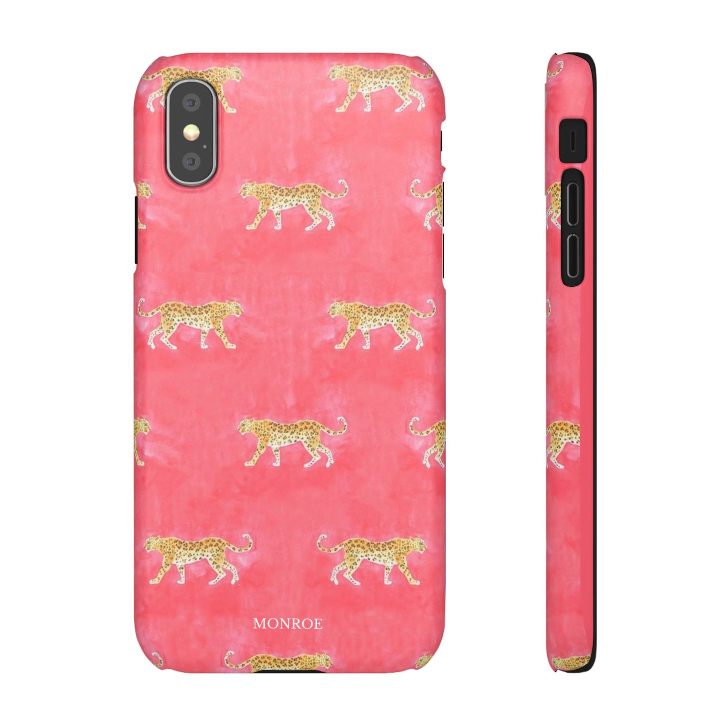 Pink Watercolor Leopard Case