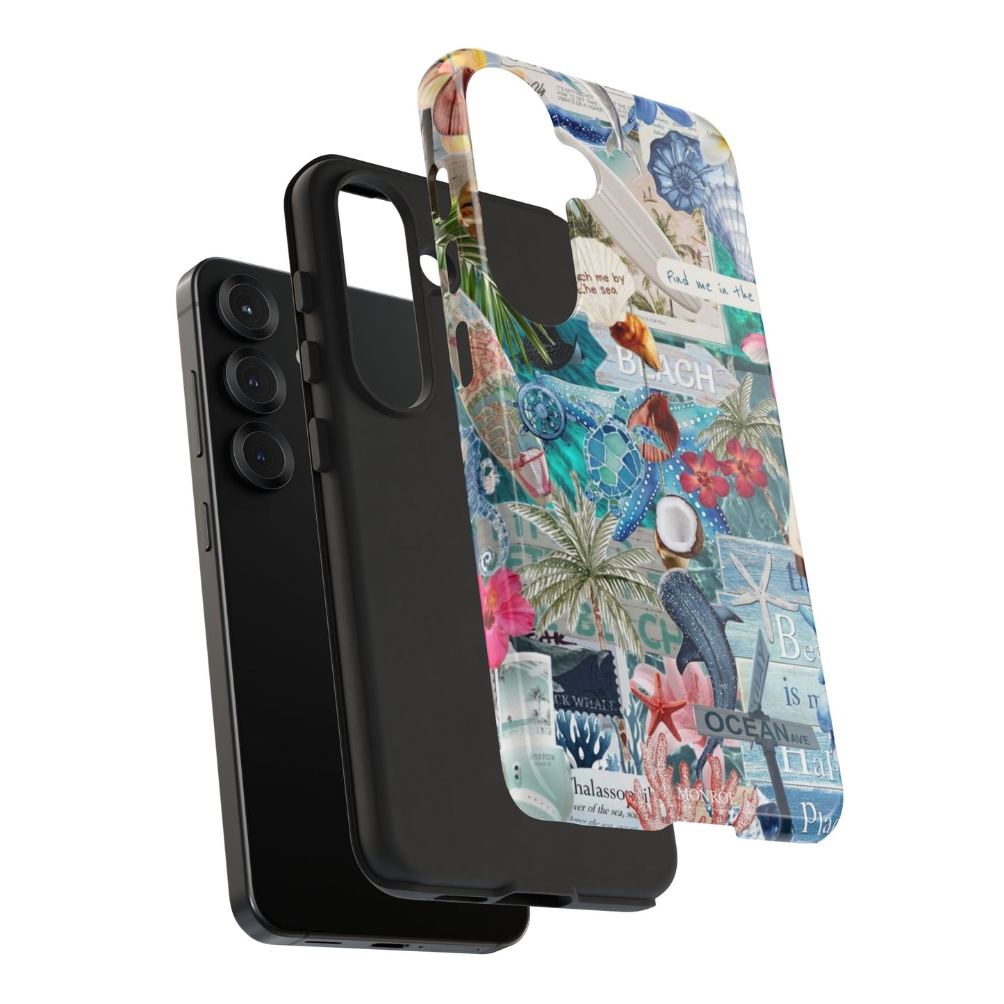 Tropical Beach Collage Tough Case