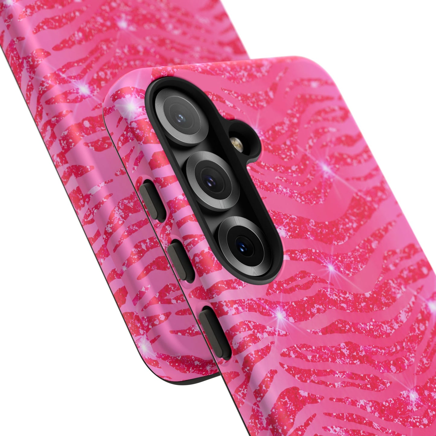 Pink Glitter Zebra Tough Case