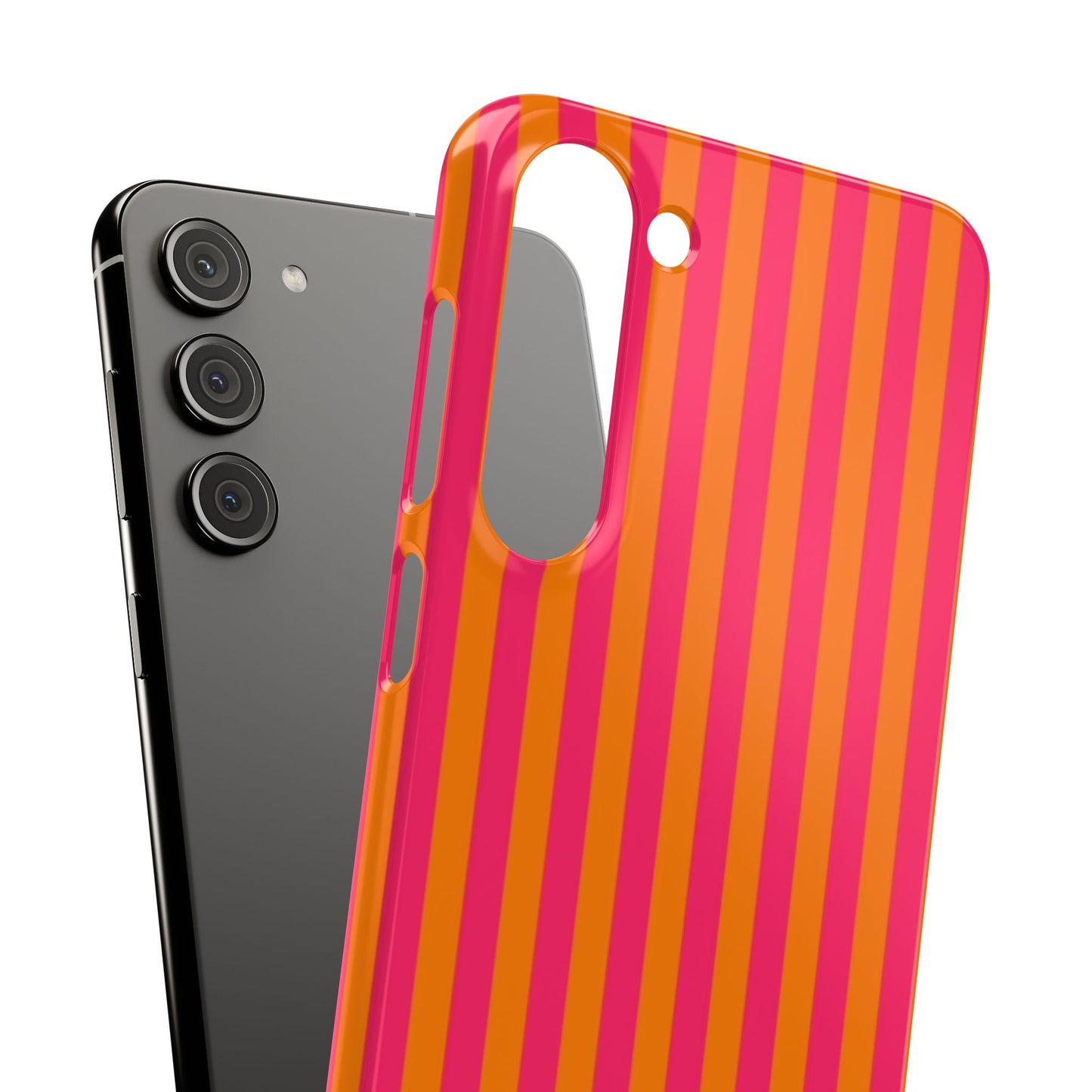 Striped Orange & Pink Case