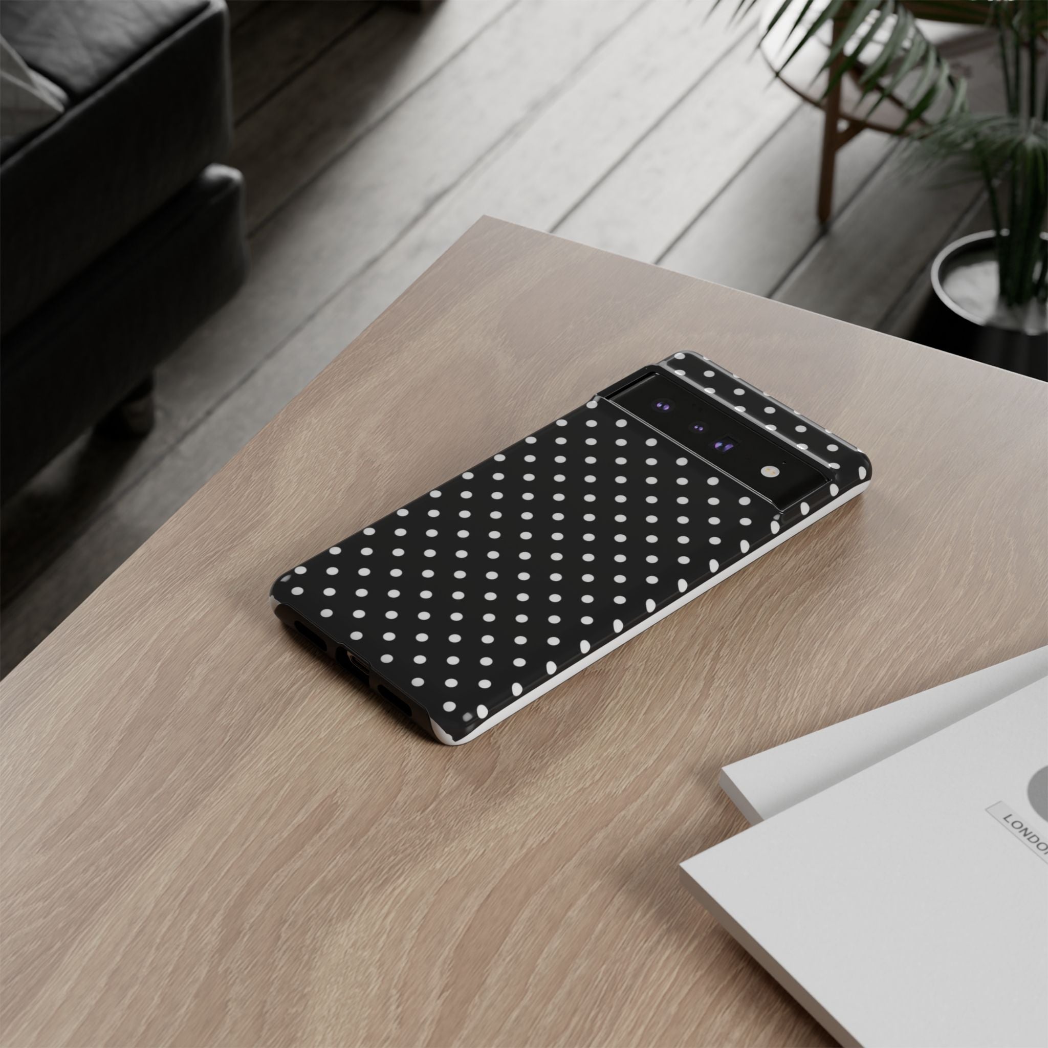 Black Polka Dot Phone Case