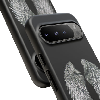 Silver Wings Black Tough Case