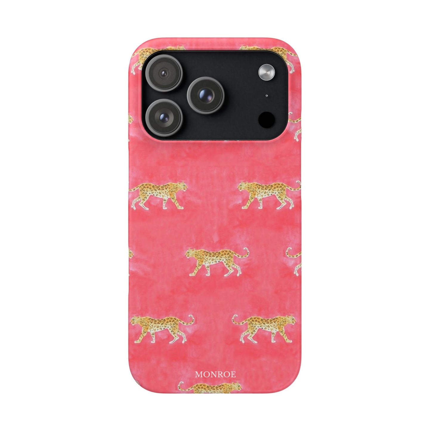 Pink Watercolor Leopard Case