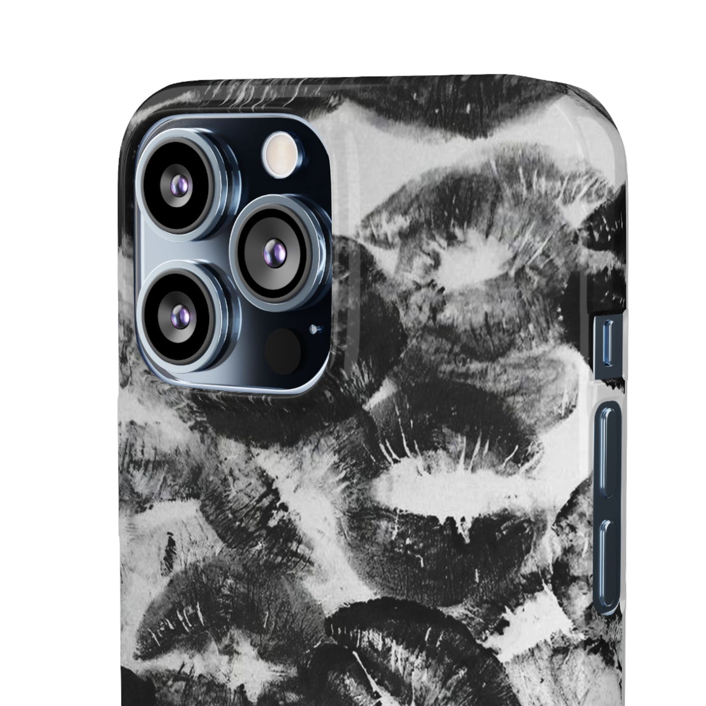Black & White Kiss Print Case