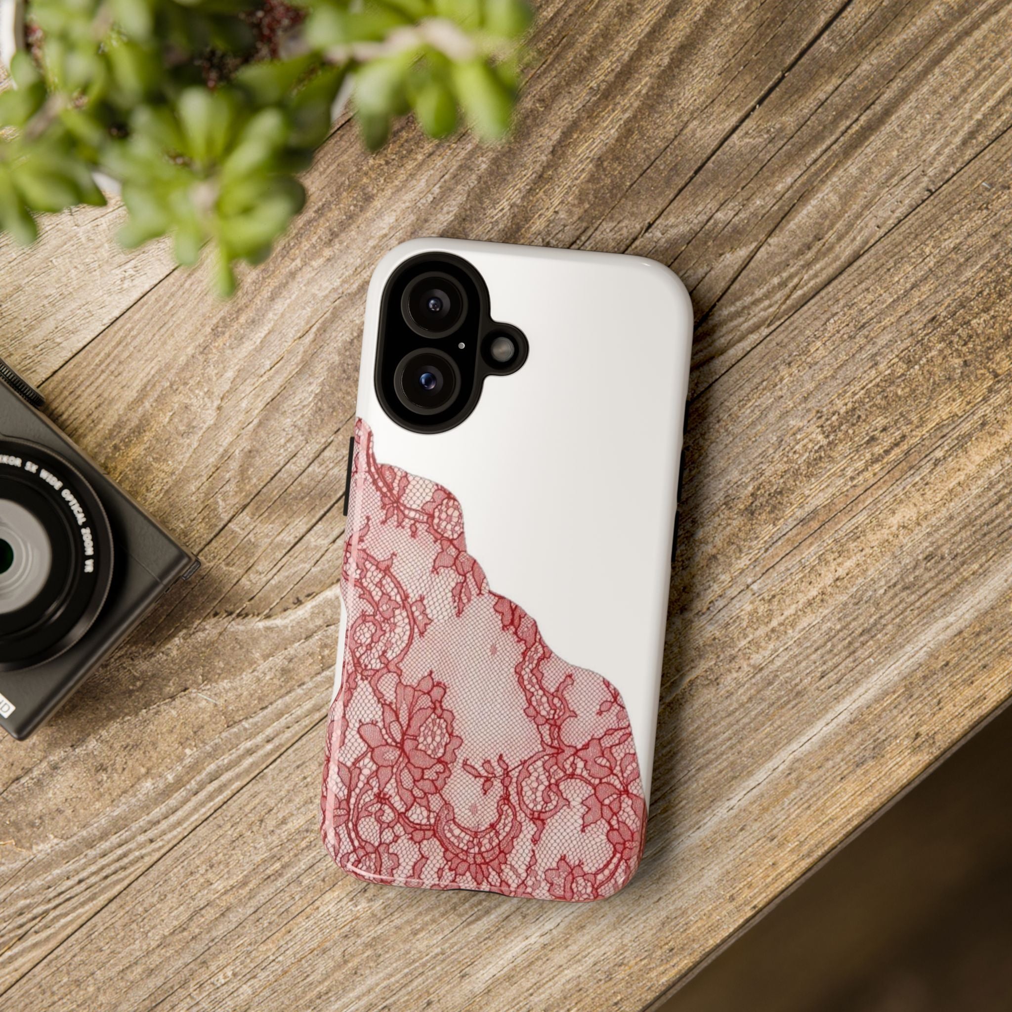 Red Lace Phone Case