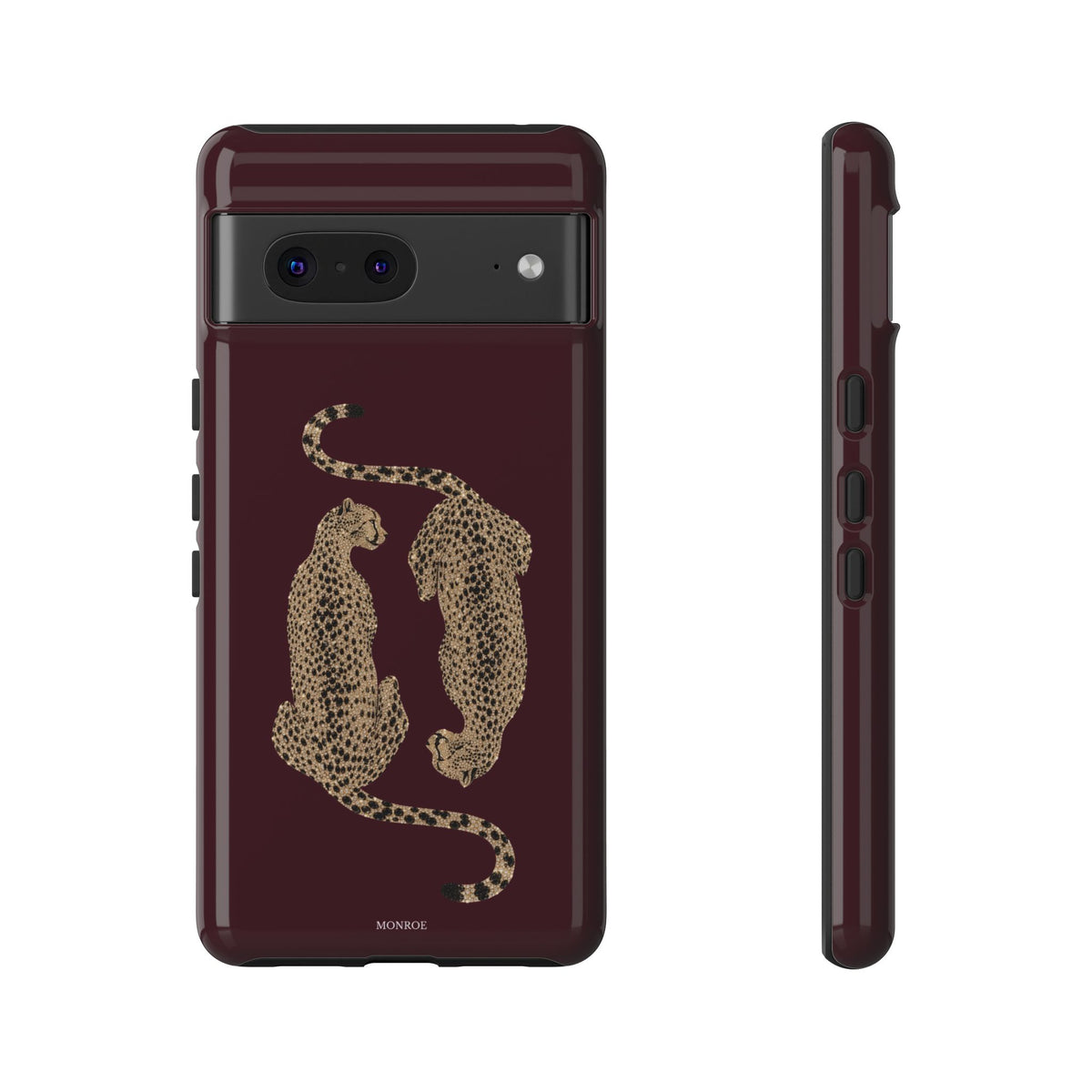 Burgundy Cheetah Tough Case