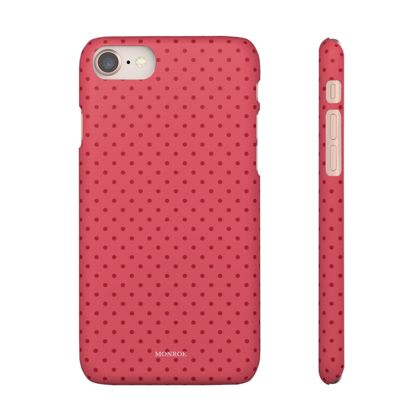 Coral Polka Dot Snap Phone Case