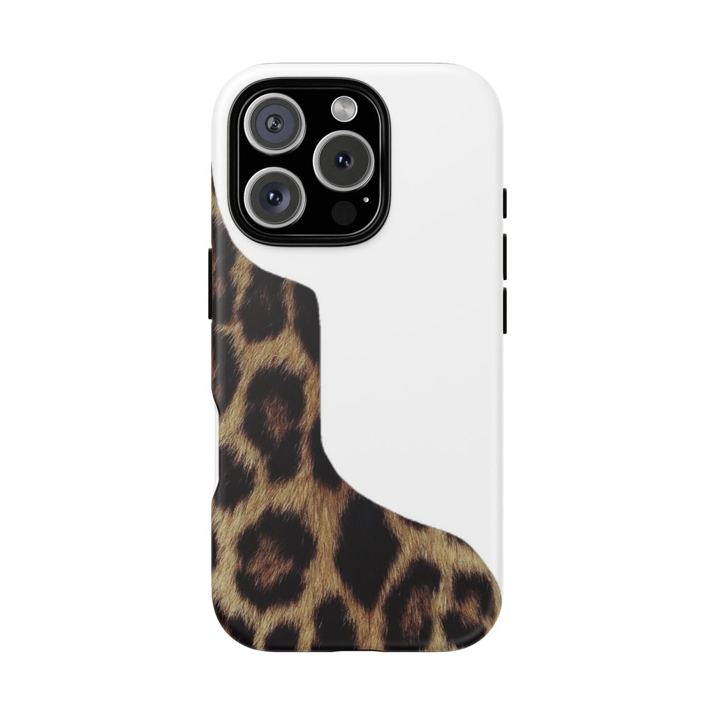 Half Cheetah Print Phone Case