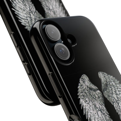 Silver Wings Black Tough Case