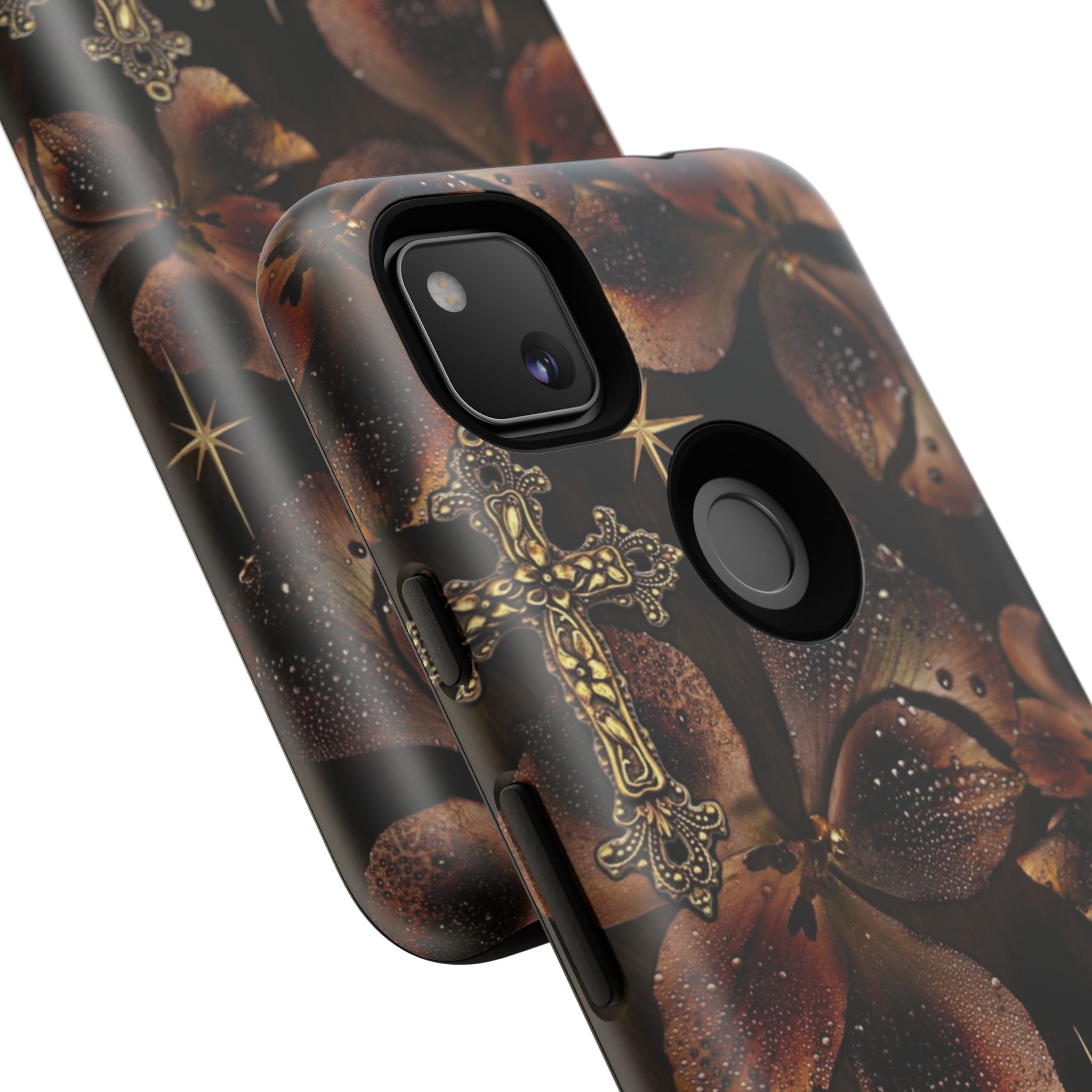 Floral Cross Pattern Tough Case