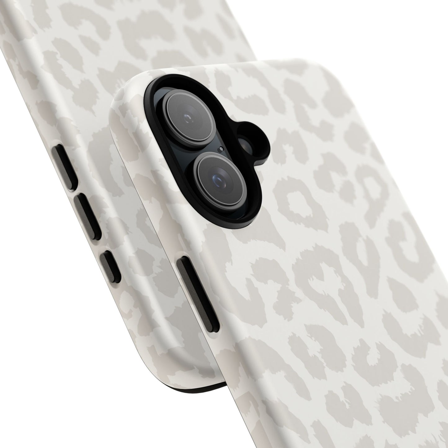 White Leopard Print Tough Case