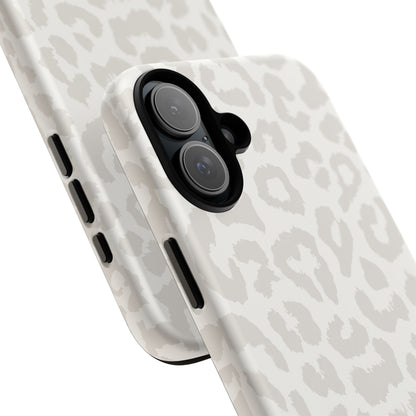 White Leopard Print Tough Case