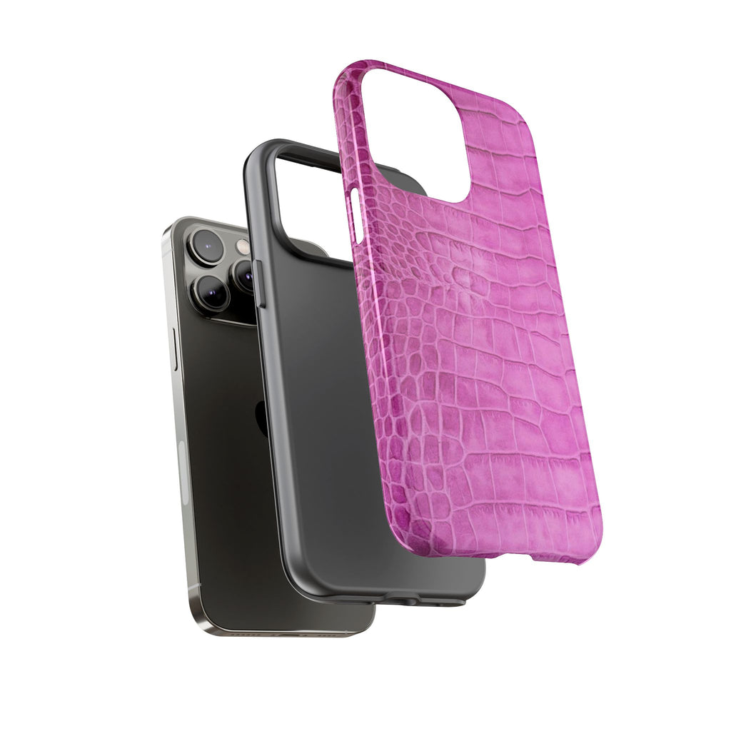 Purple Croc Phone Case