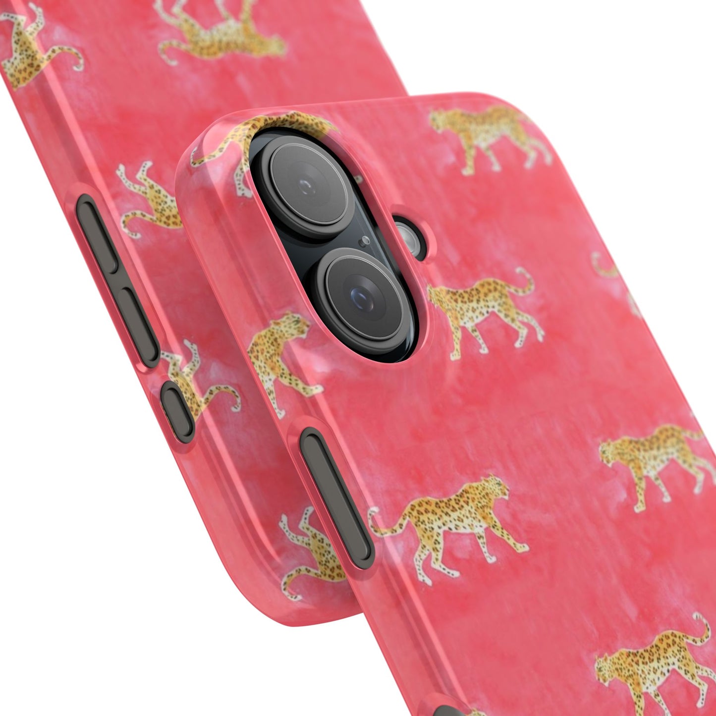 Pink Watercolor Leopard Case