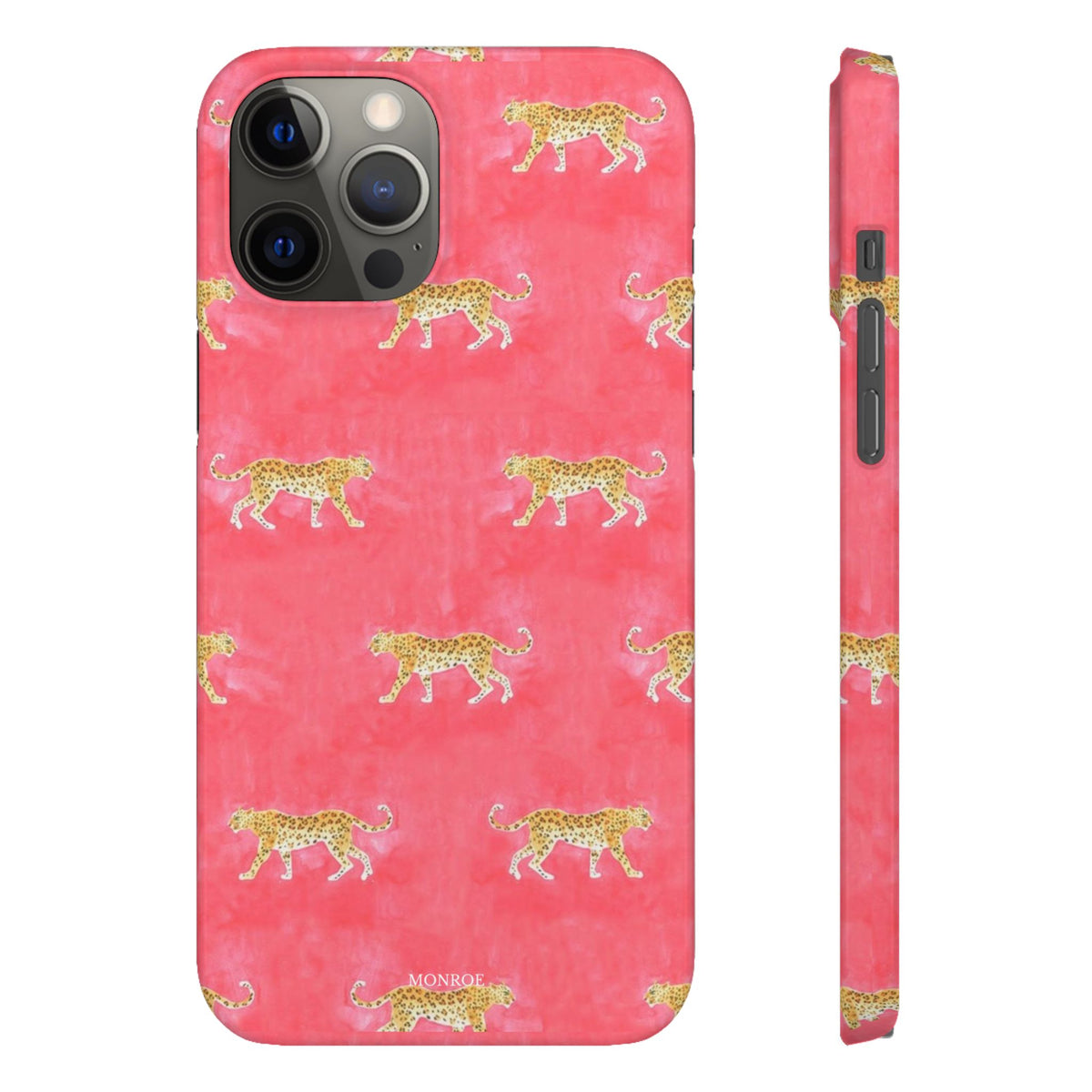 Pink Watercolor Leopard Case