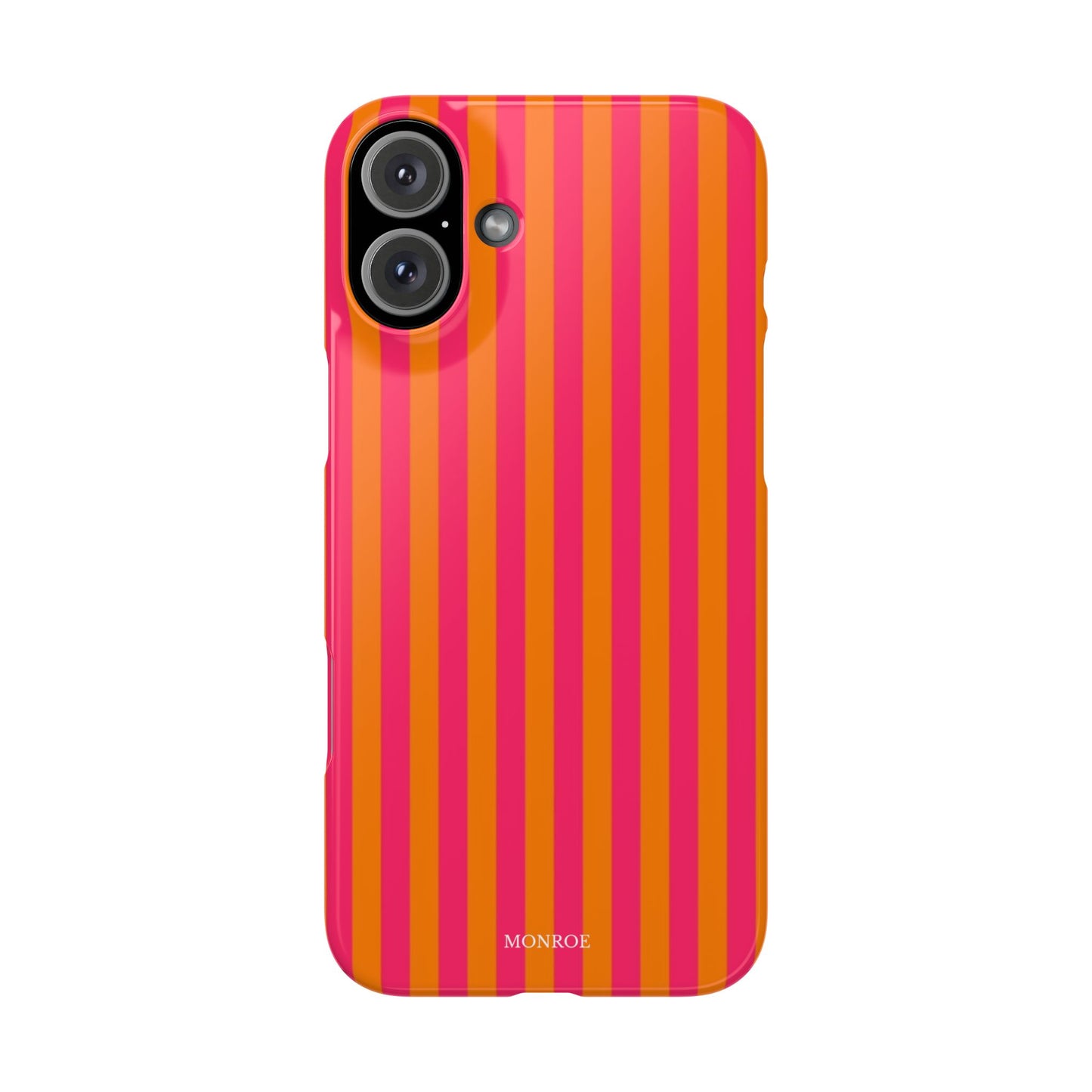 Striped Orange & Pink Case
