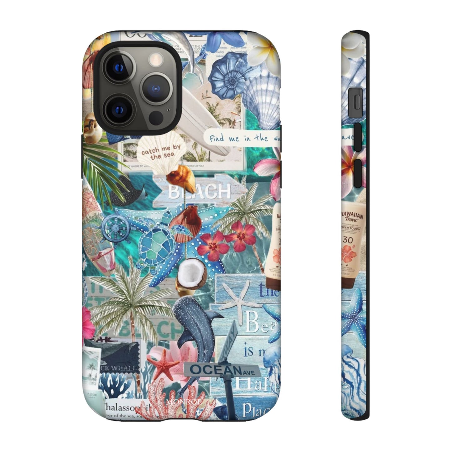 Tropical Beach Collage Tough Case