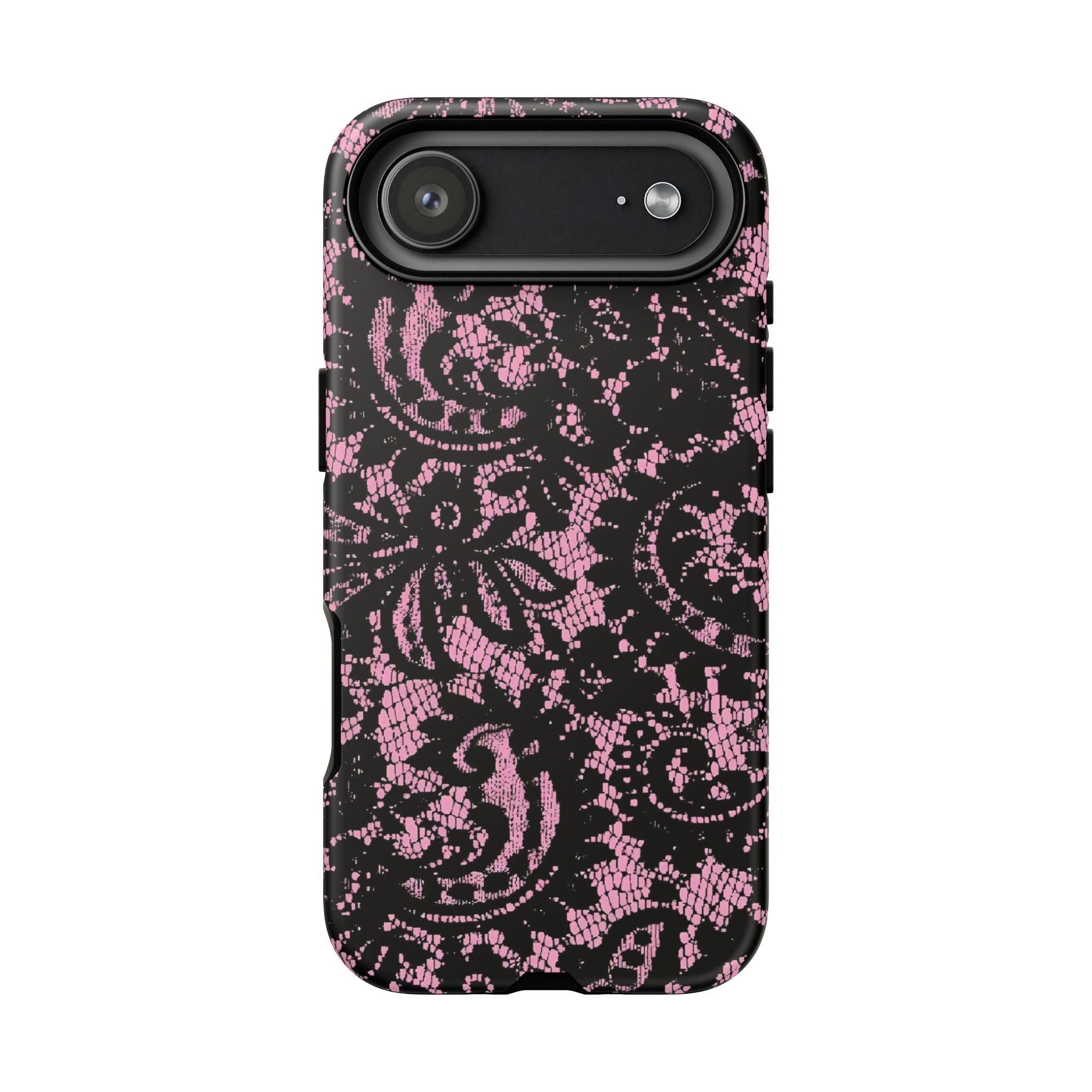 Pink Lace Pattern Tough Phone Case