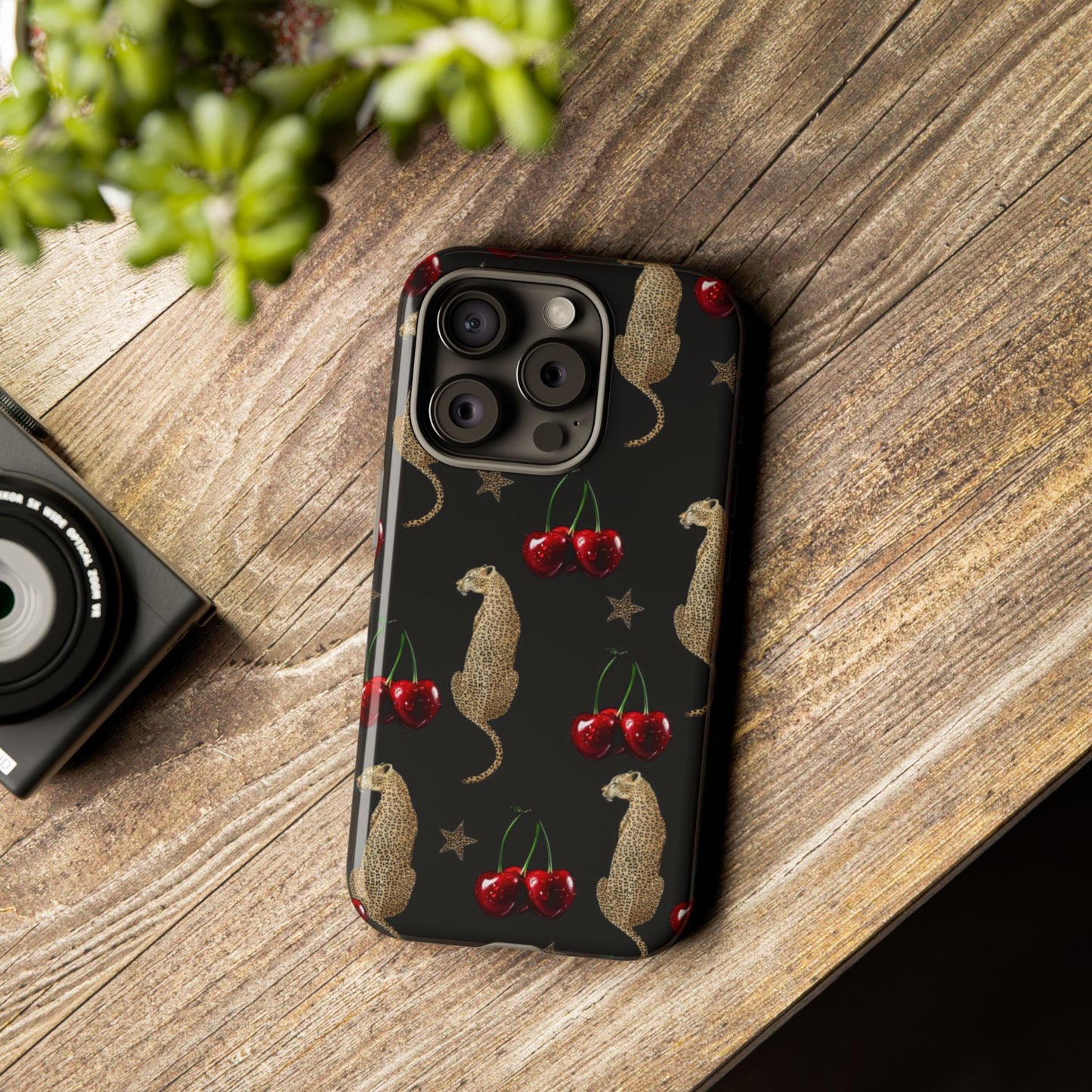 Leopard & Cherry Tough Case