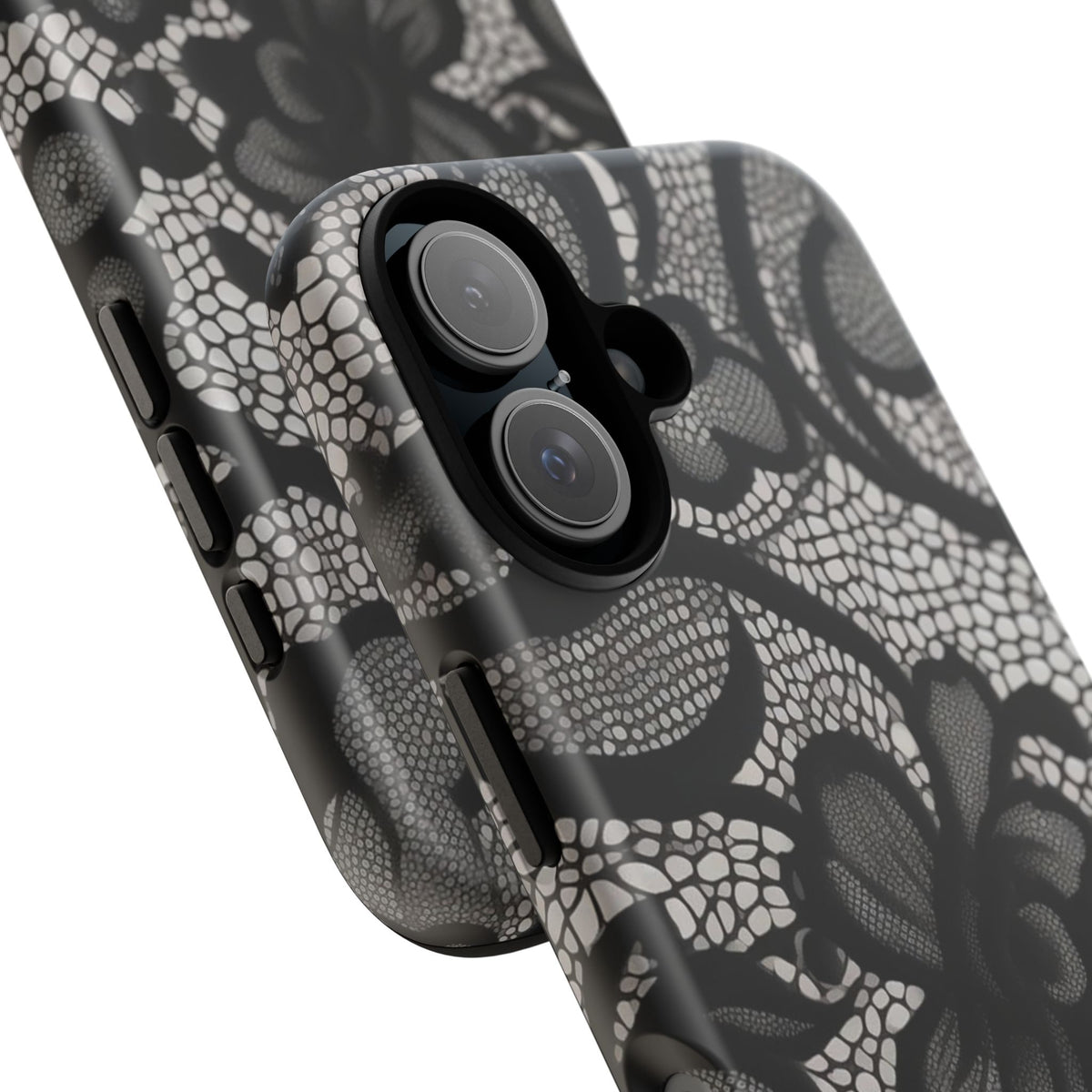 Black Floral Vintage Case
