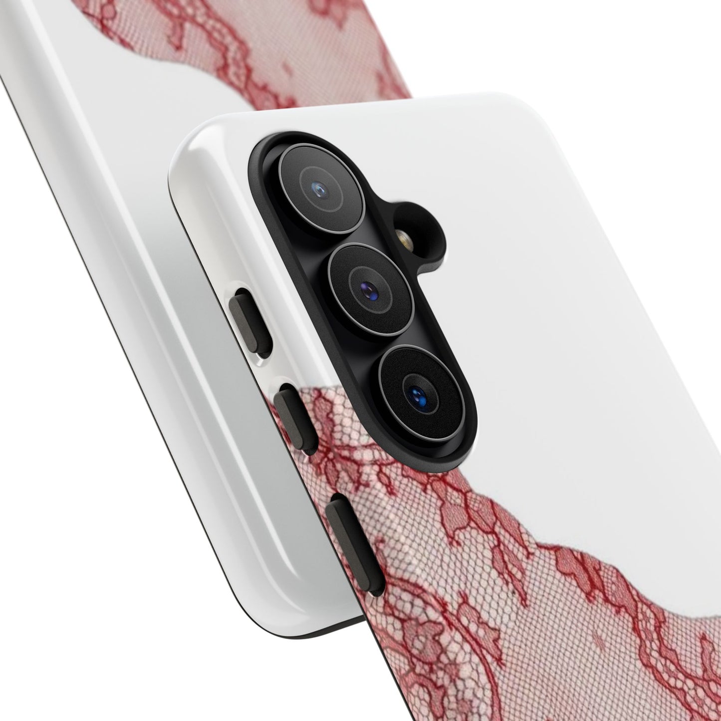 Red Lace Edge Tough Phone Case