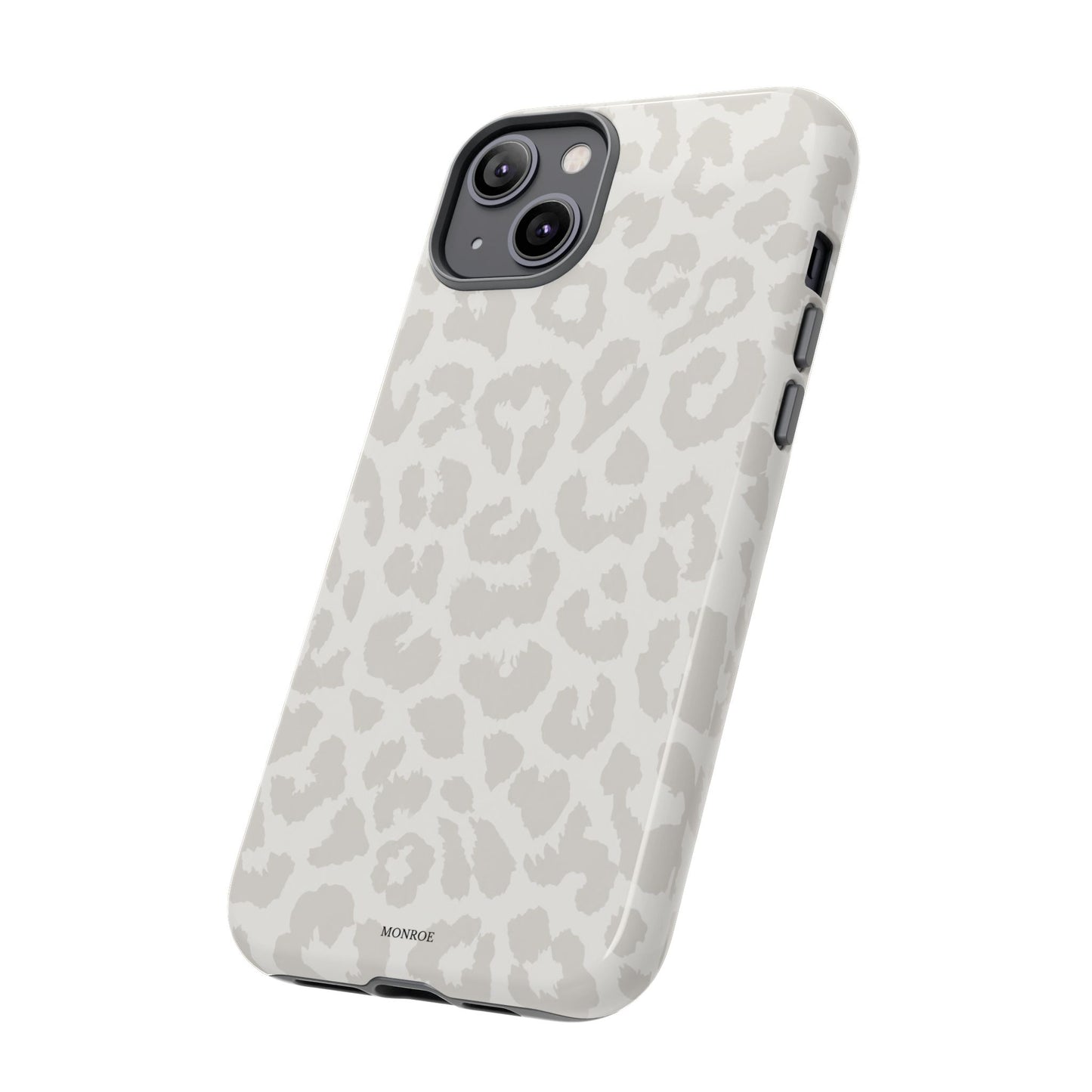 White Leopard Print Tough Case