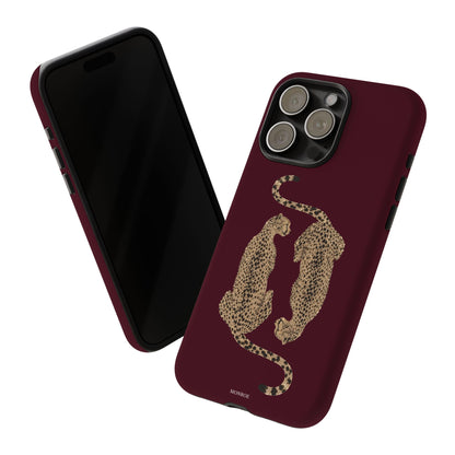 Burgundy Cheetah Tough Case